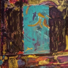 Koi Fish in Illuminated Manuscript